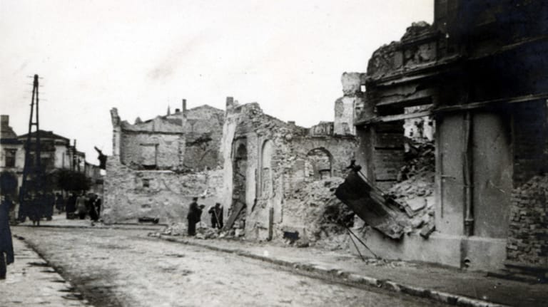 Wieluń 1939: Zerstörungen nach dem deutschen Angriff am 1. September.