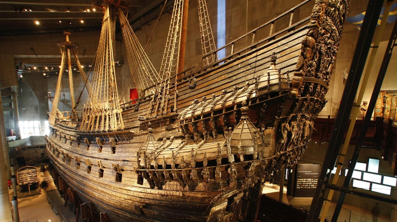 Stockhom: Im Museum bewundern heute zahlreiche Besucher die "Vasa".