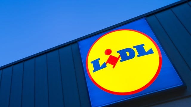 Das Logo eines Lidl-Supermarktes