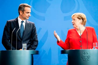 Angela Merkel empfängt Kyriakos Mitsotakis: Griechenland will mit Deutschland über Reparationen verhandeln.