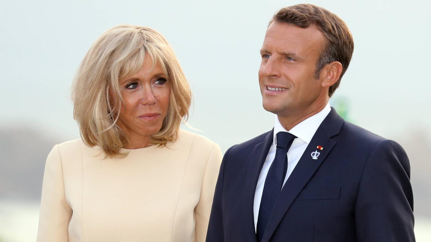 Brigitte und Emmanuel Macron beim G7-Gipfel: Die Frau des französischen Präsidenten bedankte sich für Unterstützung aus Brasilien.