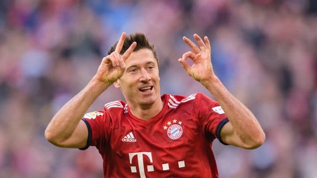 Am Samstag gegen die Mainzer werden wieder Tore von ihm erwartet: Robert Lewandowski vom FC Bayern. Am Samstag gegen die Mainzer werden wieder Tore von ihm erwartet: Robert Lewandowski vom FC Bayern.