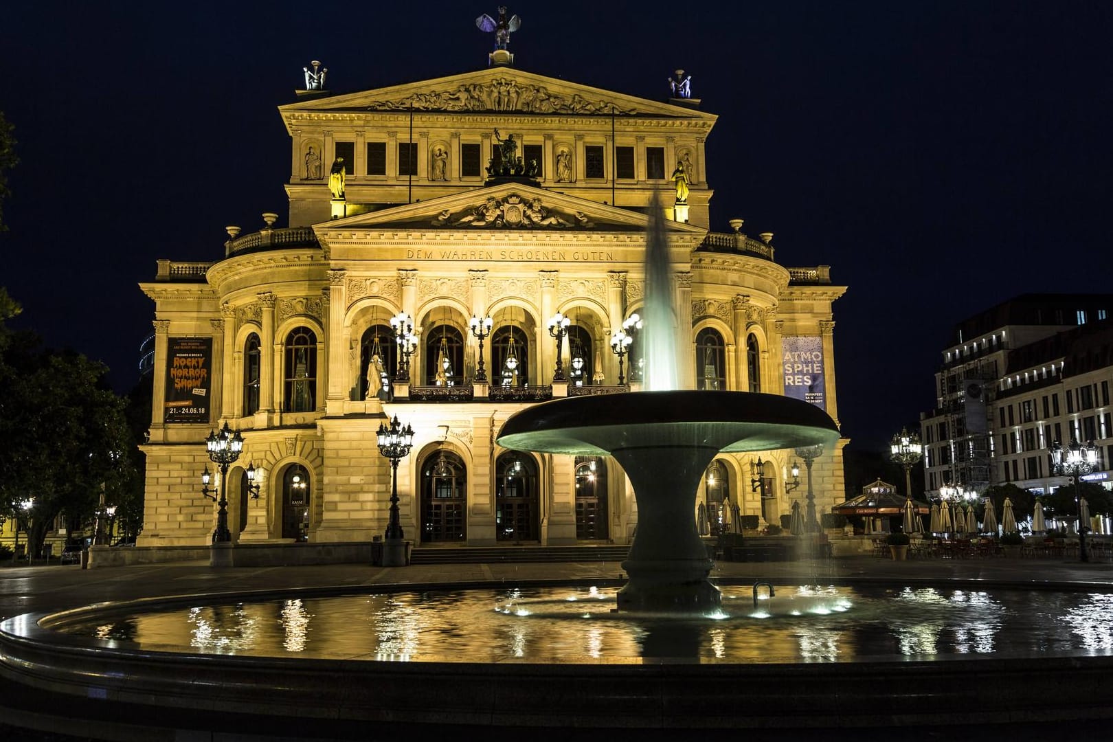 Alte Oper in Frankfurt am Main: Heute finden hier Konzerte und Veranstaltungen statt.