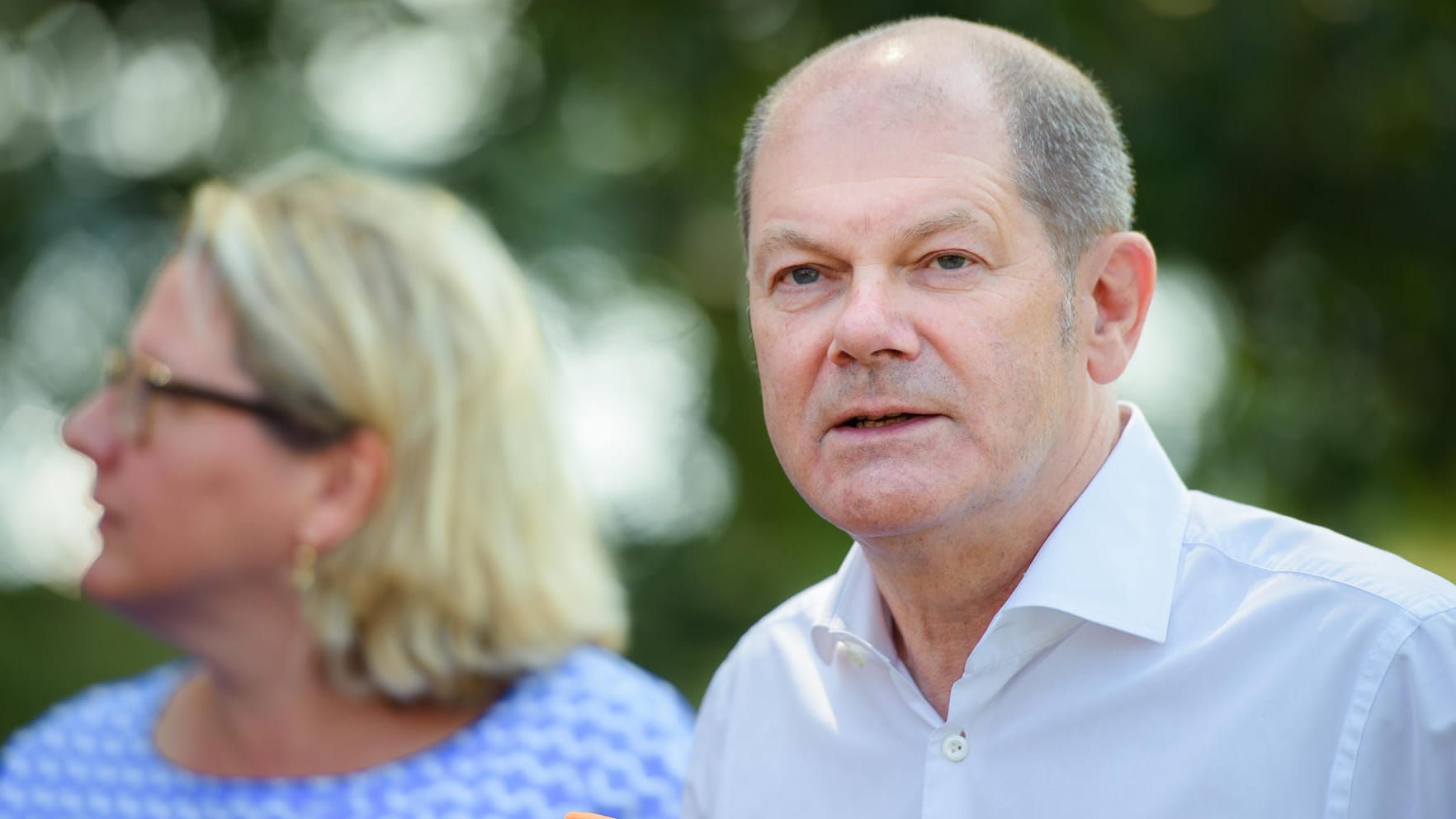 Olaf Scholz bei einer Pressekonferenz in Berlin: Der Finanzminister hatte seinen Gesetzentwurf zum Soli vergangene Woche vorgestellt.