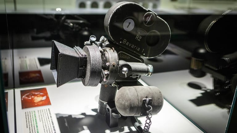 Eine modifizierte Arri II B-Kamera: Diese findet man im Deutschen Filmmuseum in Frankfurt am Main.