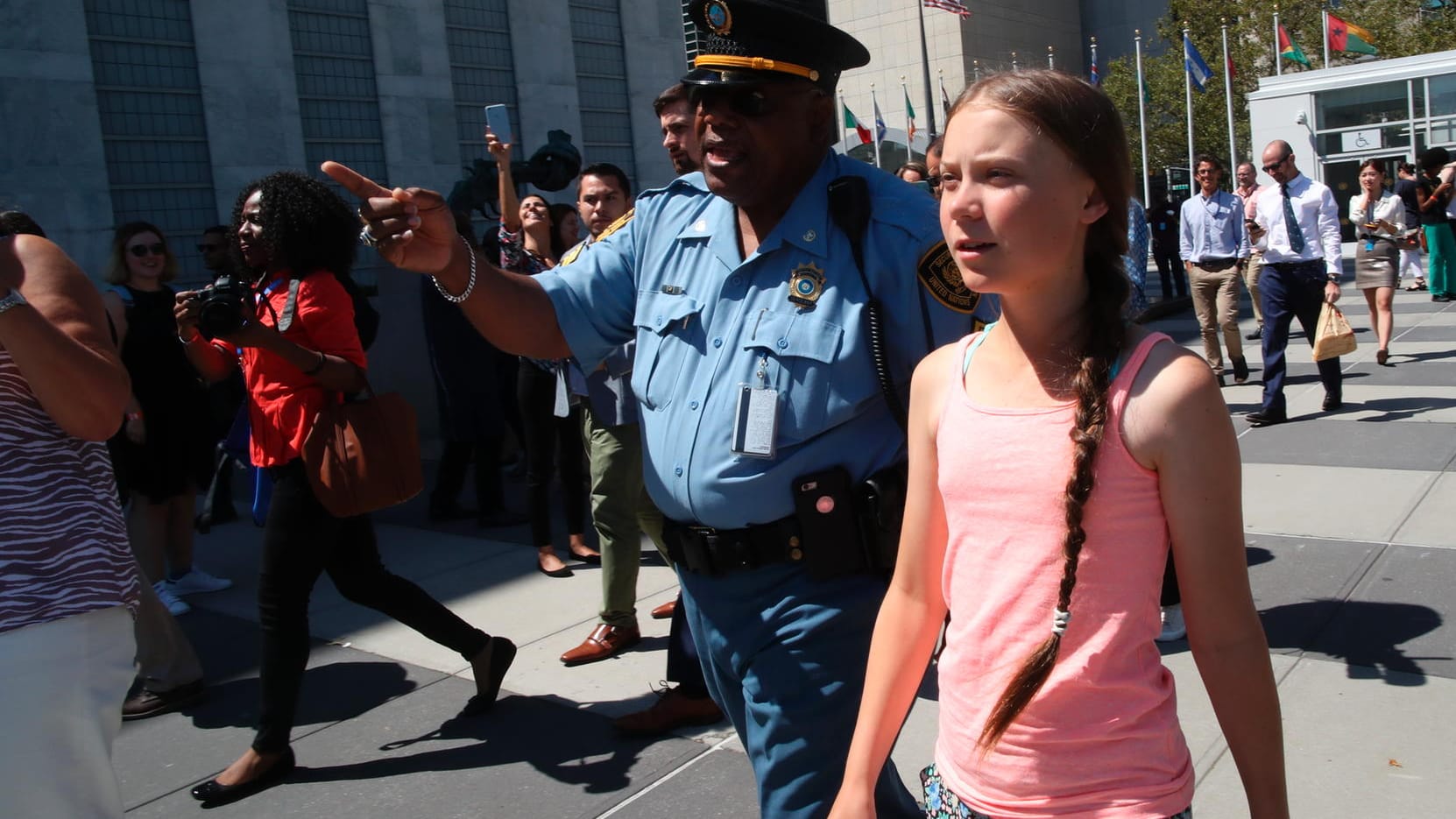 Greta Thunberg vor den Vereinten Nationen: Es ist der Auftakt zu den Protesten in den USA.