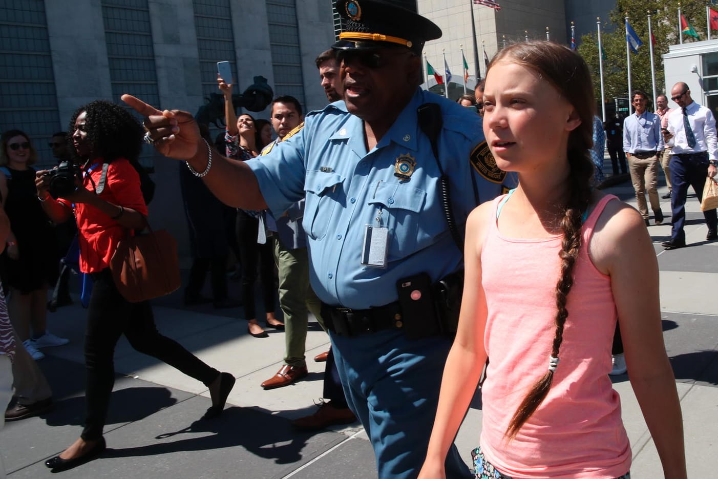 Greta Thunberg vor den Vereinten Nationen: Es ist der Auftakt zu den Protesten in den USA.