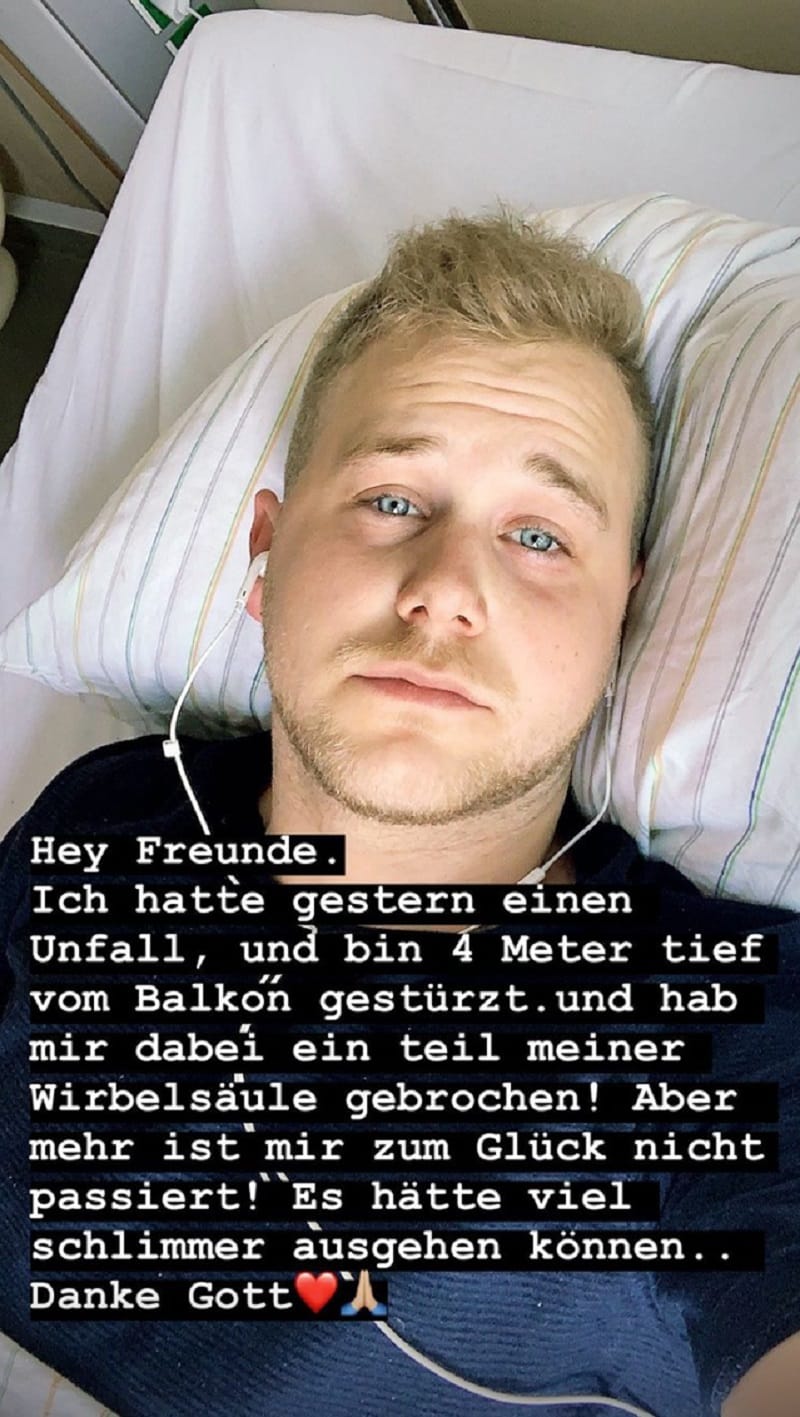 Felix van Deventer liegt aktuell im Krankenhaus.