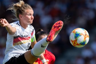 DFB-Torjägerin: Alexandra Popp erzielte gegen Montenegro drei Treffer.