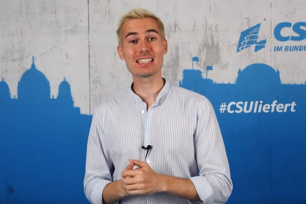 Moderator Armin Petschner in dem ersten Video der Show: Mit dem neuen Format "#CSYOU" will die Partei junge Wähler für sich gewinnen.