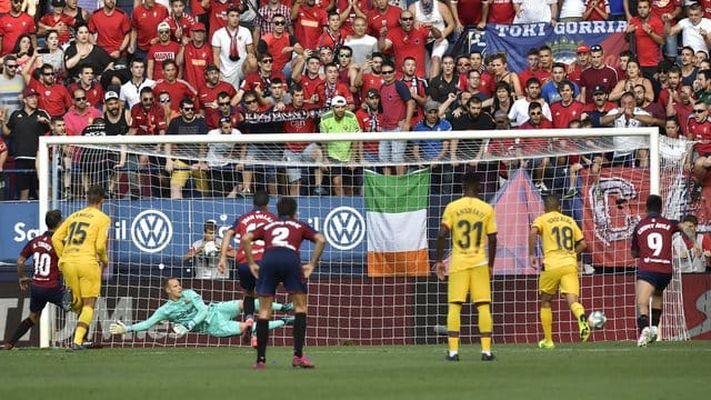 Barcelonas Torhüter Marc-Andre ter Stegen (3. Barcelonas Torhüter Marc-Andre ter Stegen (3.