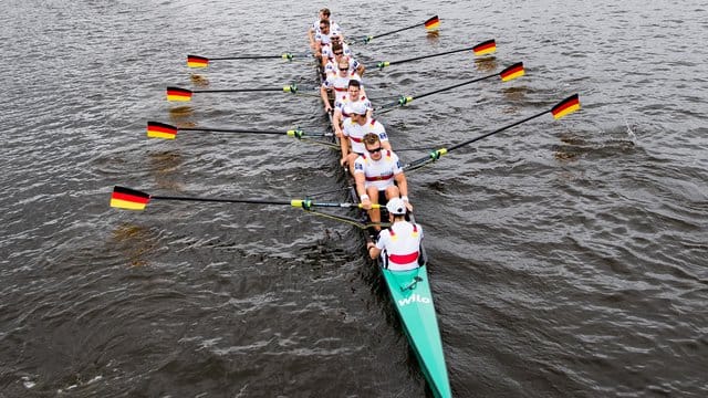 Der Deutschland-Achter will gegen die Briten Revanche nehmen. Der Deutschland-Achter will gegen die Briten Revanche nehmen.
