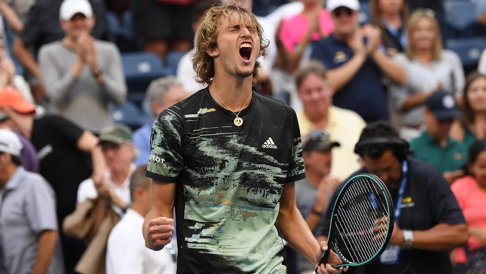 Alexander Zverev: Das deutsche Tennis-Ass steht im Achtelfinale der US Open.