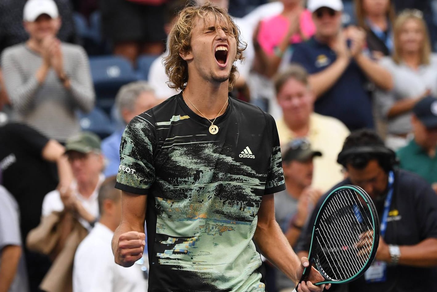 Alexander Zverev: Das deutsche Tennis-Ass steht im Achtelfinale der US Open.