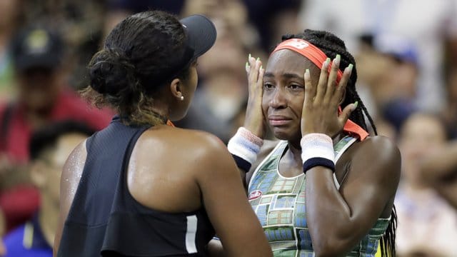 Gegnerinnen und Freundinnen zugleich: Coco Gauff (r) und Naomi Osaka.