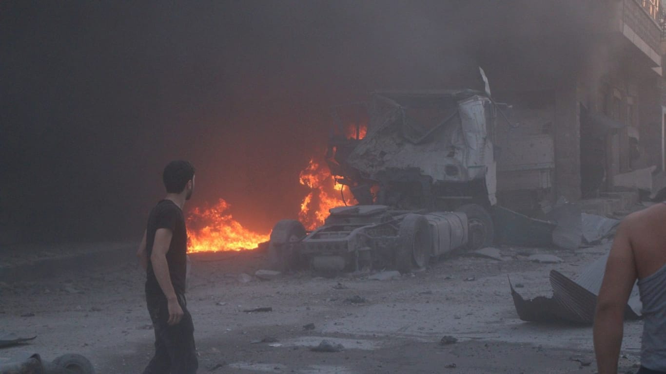 Luftangriff in Idlib.
