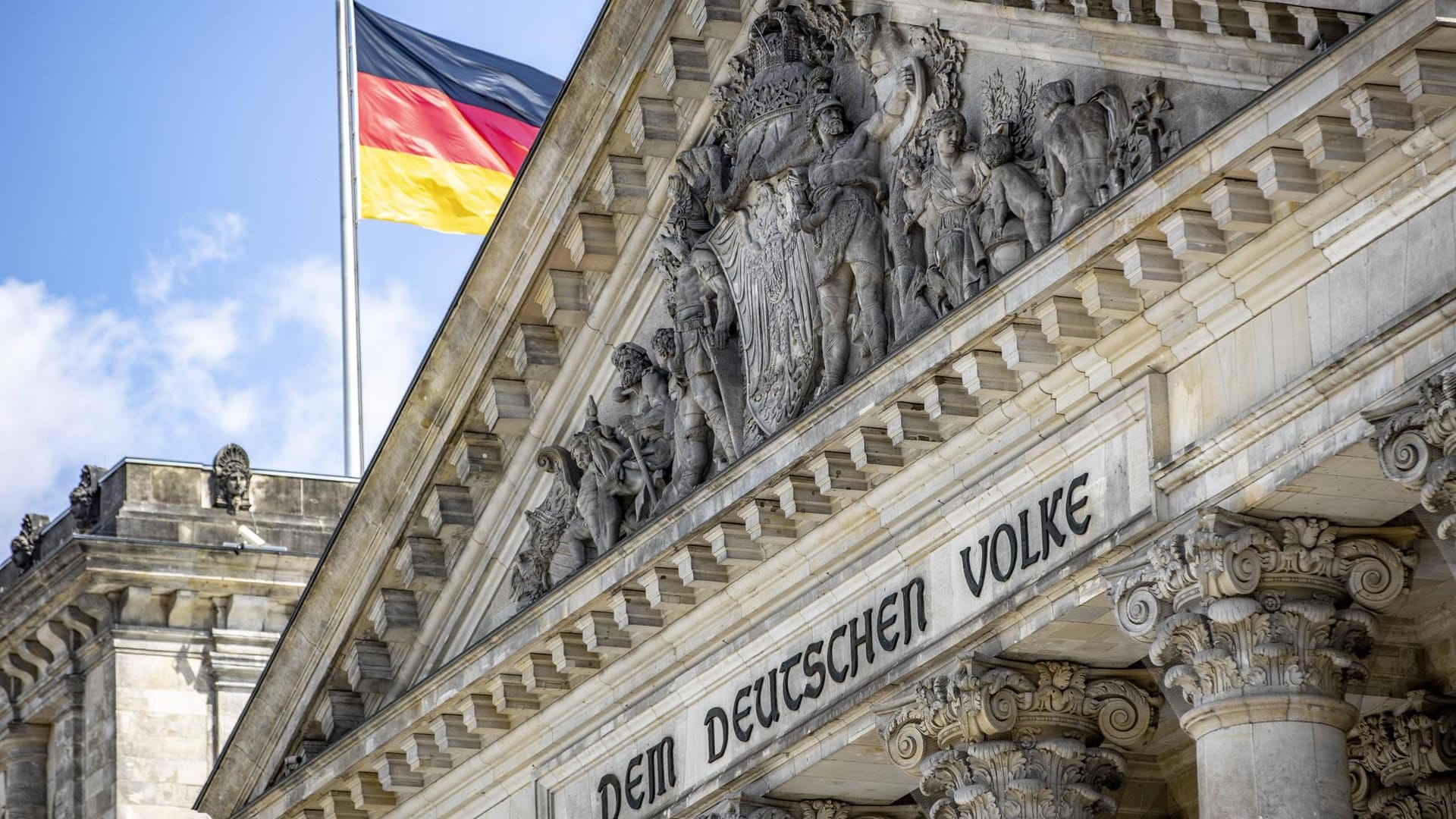 Reichstagsgebäude in Berlin.