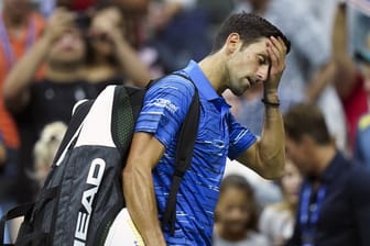 Novak Djokovic hatte Schmerzen in der Schulter.