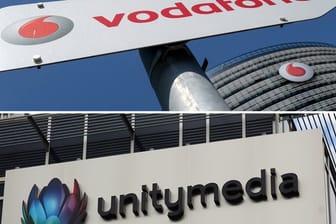 In den mehr als 600 Vodafone- und Unitymedia-Verkaufsstellen in NRW, Hessen und Baden-Württemberg wollen die Unternehmen ihre Kunden mit "Willkommens-Angeboten" für einen Wechsel animieren.