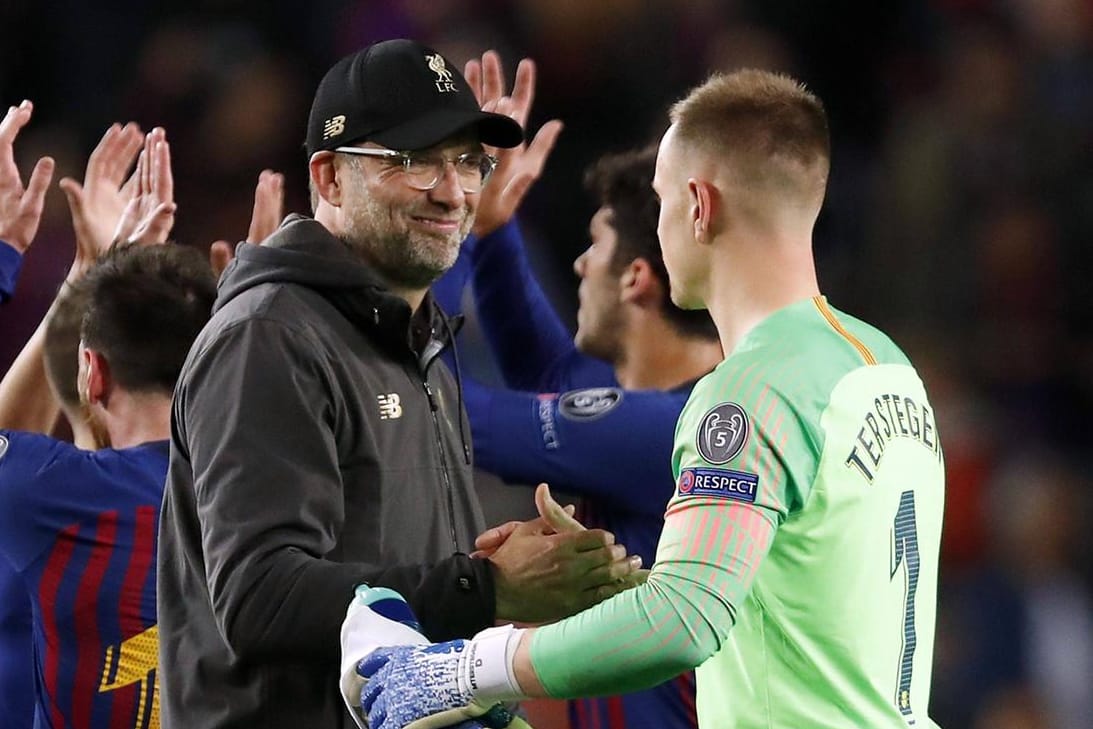Jürgen Klopp (l.) und Marc-André ter Stegen nach dem Champions-League-Halbfinale: Beide zählen zu den Weltbesten ihres Fachs.
