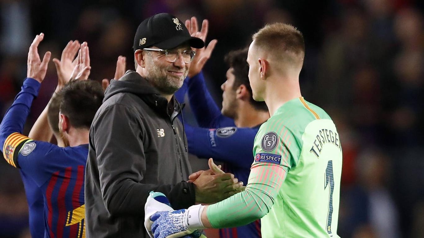 Jürgen Klopp (l.) und Marc-André ter Stegen nach dem Champions-League-Halbfinale: Beide zählen zu den Weltbesten ihres Fachs.