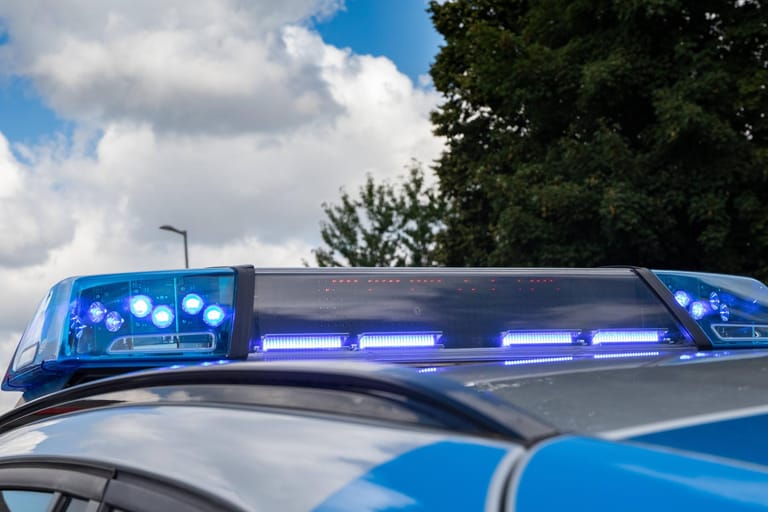 Ein Blaulicht auf einem Streifenwagen: Die Mainzer Polizei ermittelt gegen einen Krankenhaus-Dieb.