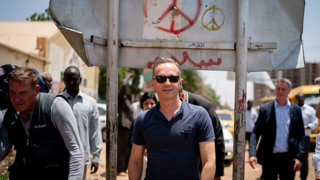 Außenminister Maas in der sudanesischen Hauptstadt Khartum.