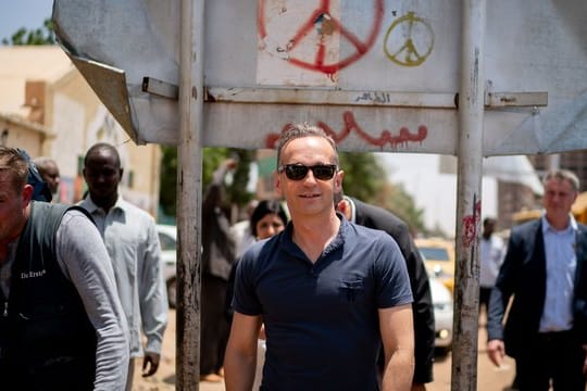 Außenminister Maas in der sudanesischen Hauptstadt Khartum.