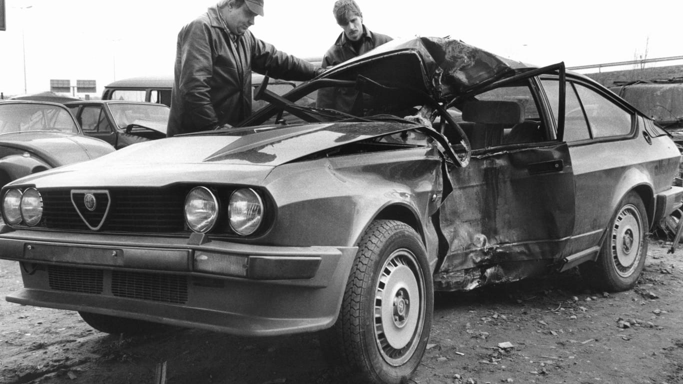 Eigendorfs Alfa Romeo nach dem Unfall: Die Ermittlungen wurden – wie auch in anderen Fällen – eingestellt.