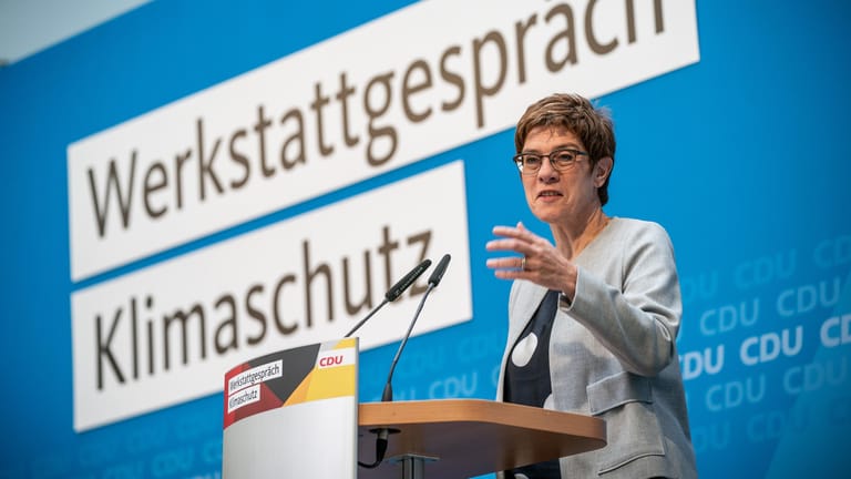 CDU-Chefin Annegret Kramp-Karrenbauer sprach zum Abschluss des CDU-Werkstattgesprächs.