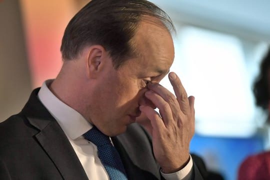 CDU-Spitzenkandidat Ingo Senftleben am Sonntag nach Bekanntgabe erster Ergebnisse zur Wahl in Brandenburg.