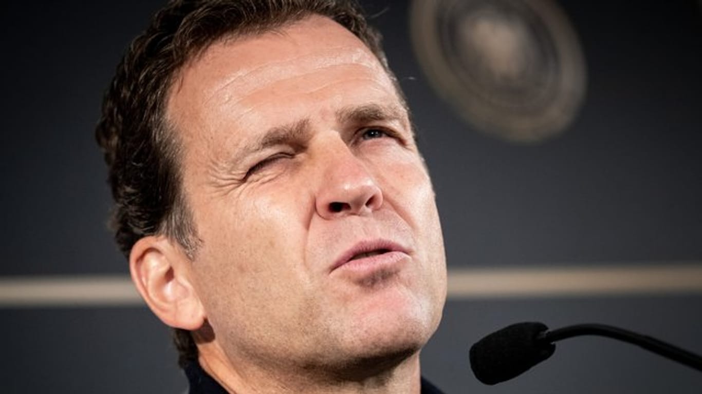 Oliver Bierhoff hofft auf eine baldige EM-Qualifikation der deutschen Nationalmannschaft.