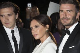 Brooklyn, David und Victoria Beckham: Sie kamen gemeinsam zur Preisverleihung in London.