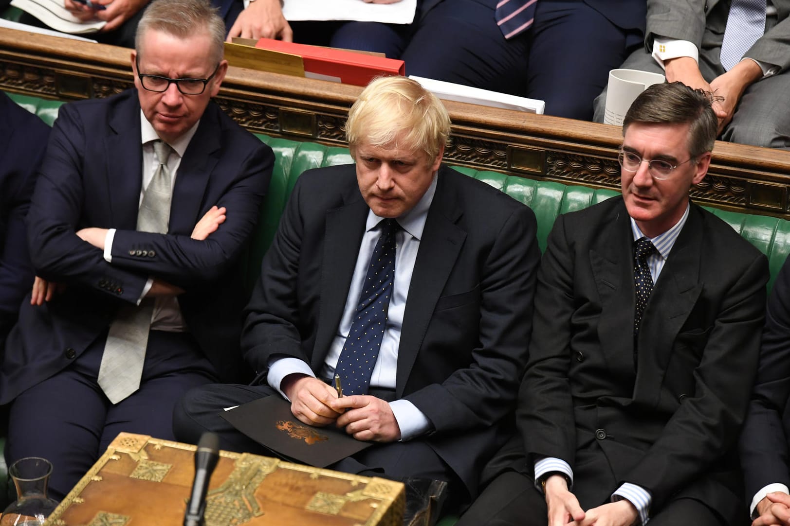 Der britische Premier Boris Johnson im Parlament.