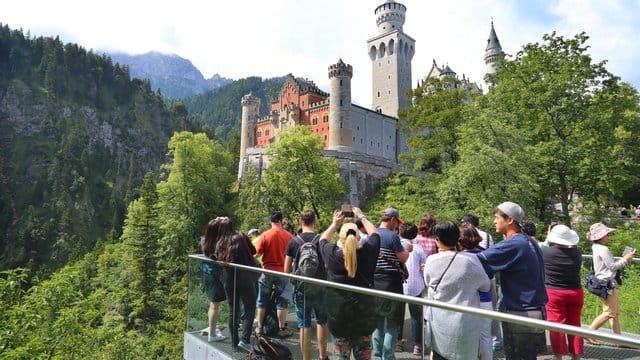 Allein ist man im Märchenschloss Ludwig II.