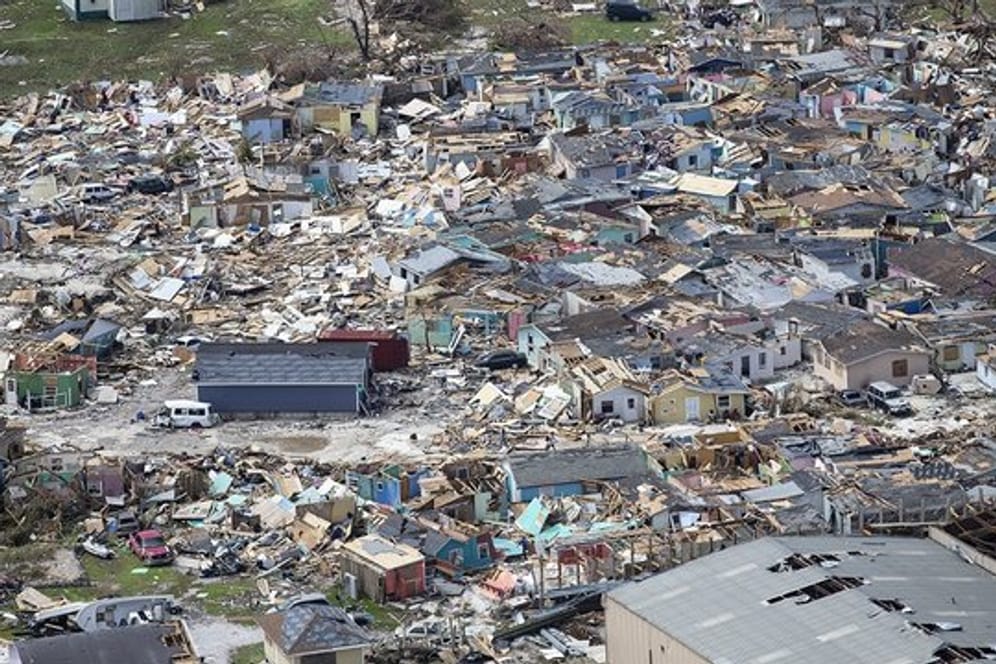 Zerstörungen durch den Hurrikan in Marsh Harbour auf Great Abaco Island, Bahamas.