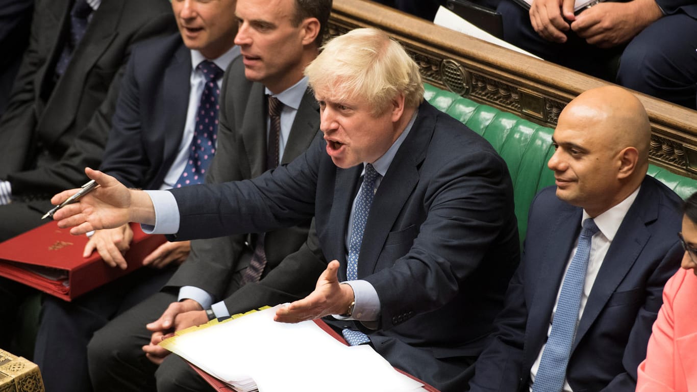 Premierminister Boris Johnson im Parlament: In der Presse muss er viel Kritik an seinem Politik-Stil einstecken.