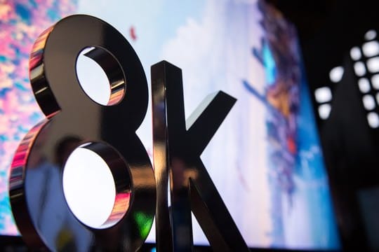 8K-Plastik: Auf der IFA gibt es zahlreiche 8K-Fernseher zu sehen. Wann die Technologie auch für Endkunden eine große Rolle spielt, ist aber noch unklar.
