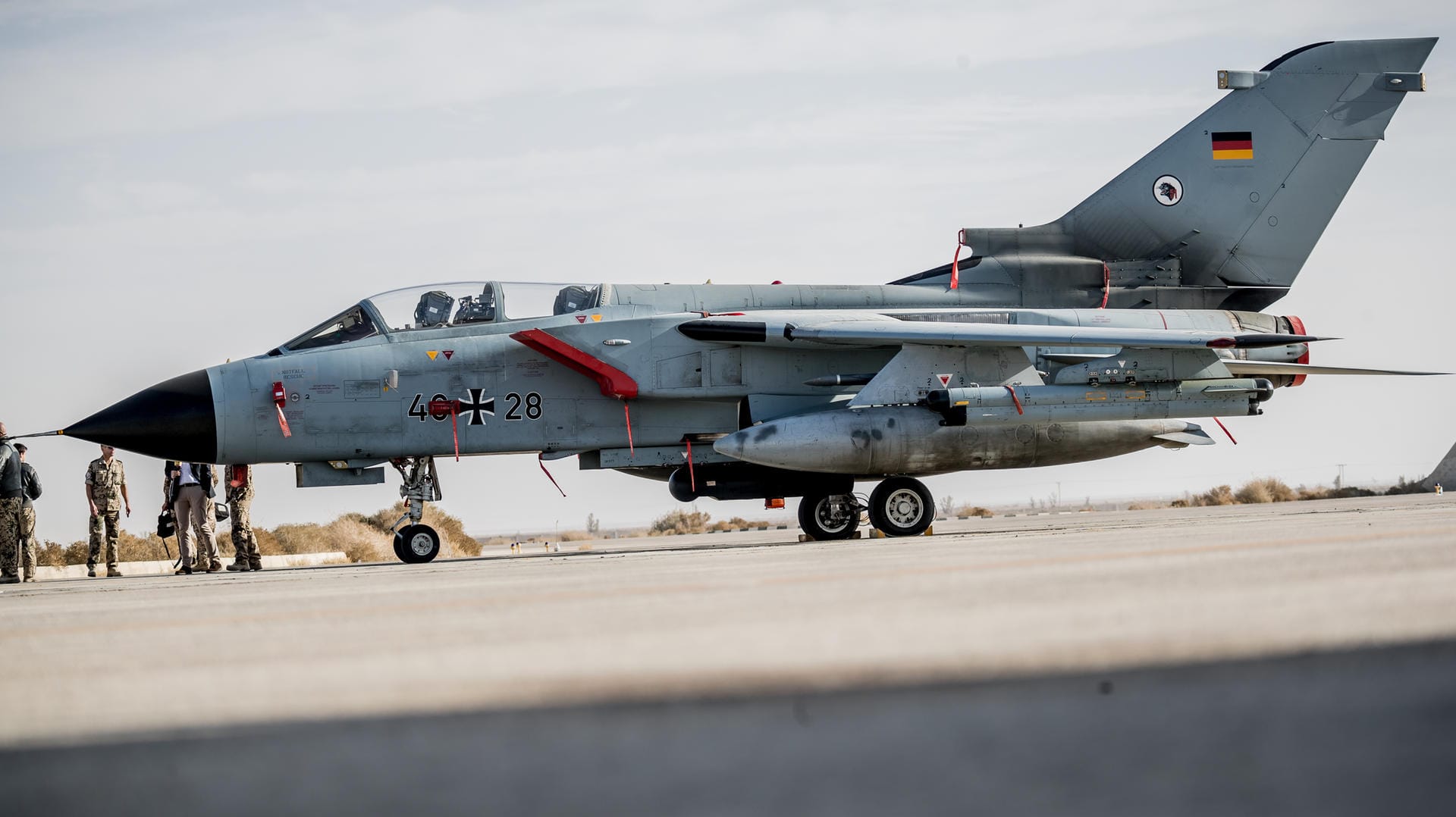 Ein Tornado-Jet der Bundeswehr in Al-Asrak, Jordanien: Ein schneller Abzug ist nicht in Sicht.