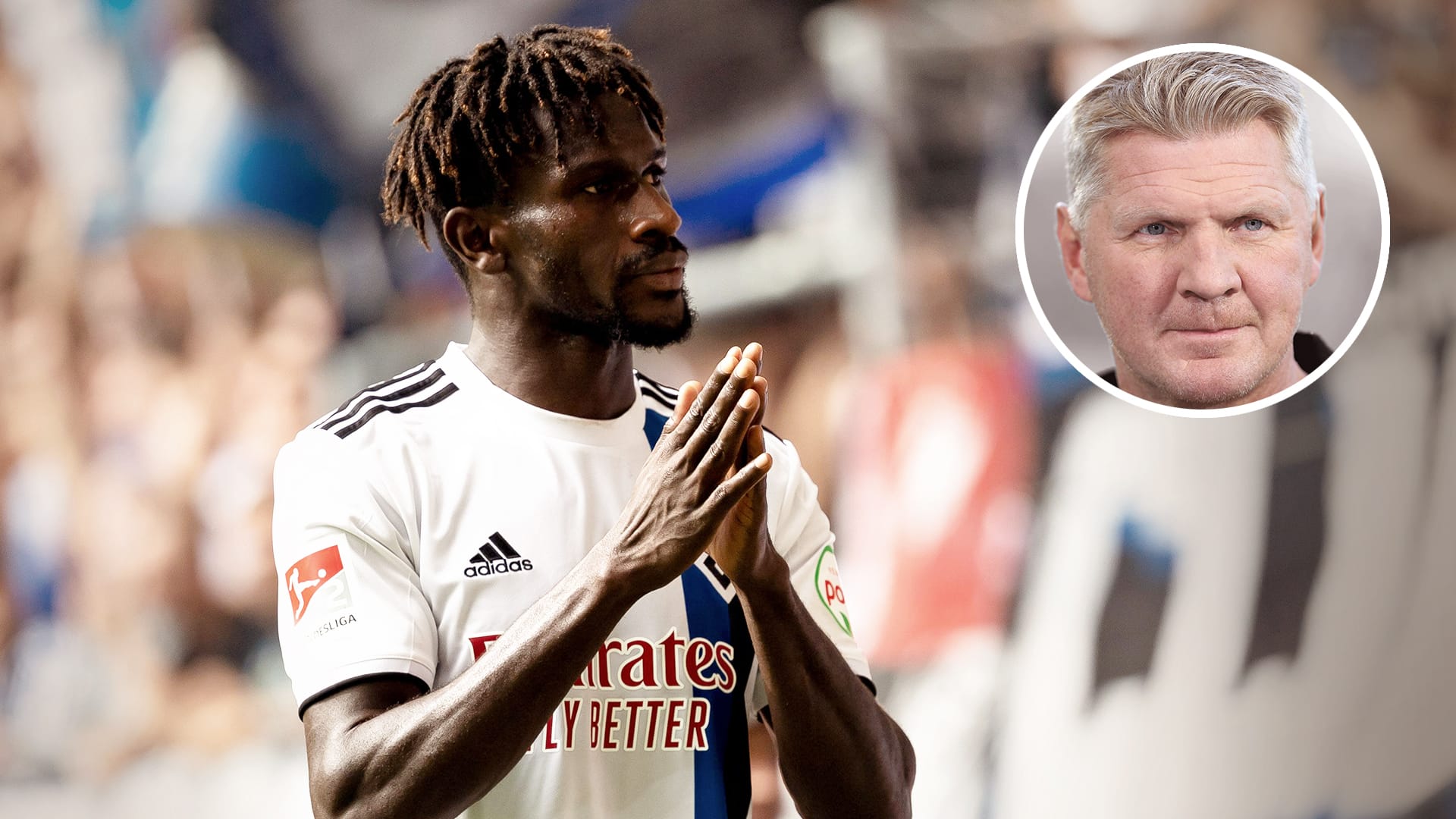 Leistungsträger beim HSV: Bakery Jatta hat trotz der Diskussionen um seine Vergangenheit alle sechs Saisonspiele des HSV von Beginn an bestritten. Stefan Effenberg ist beeindruckt vom Linksaußen.