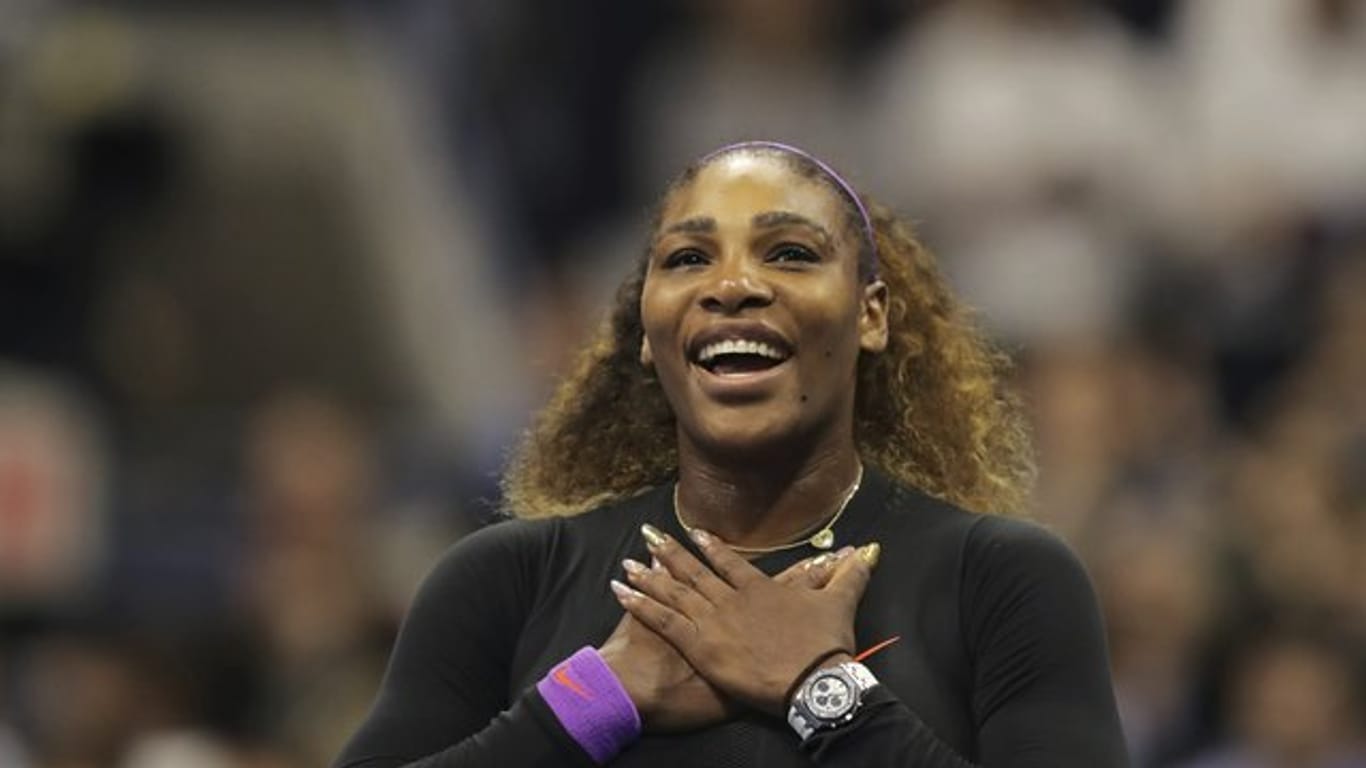 Geschafft: Serena Williams freut sich über den Finaleinzug bei den US Open.
