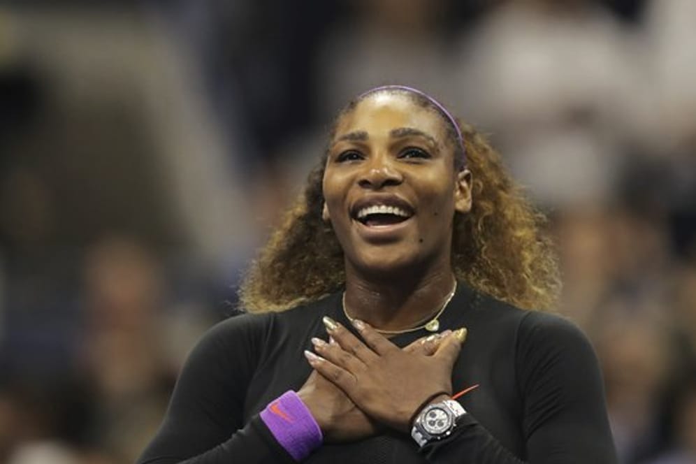 Geschafft: Serena Williams freut sich über den Finaleinzug bei den US Open.