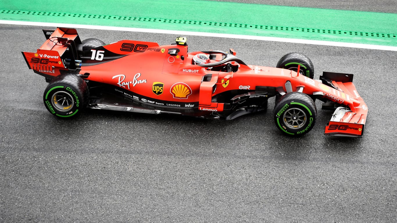 Charles Leclerc: Der Ferrari-Pilot zeigte im Training am Freitag starke Leistungen.