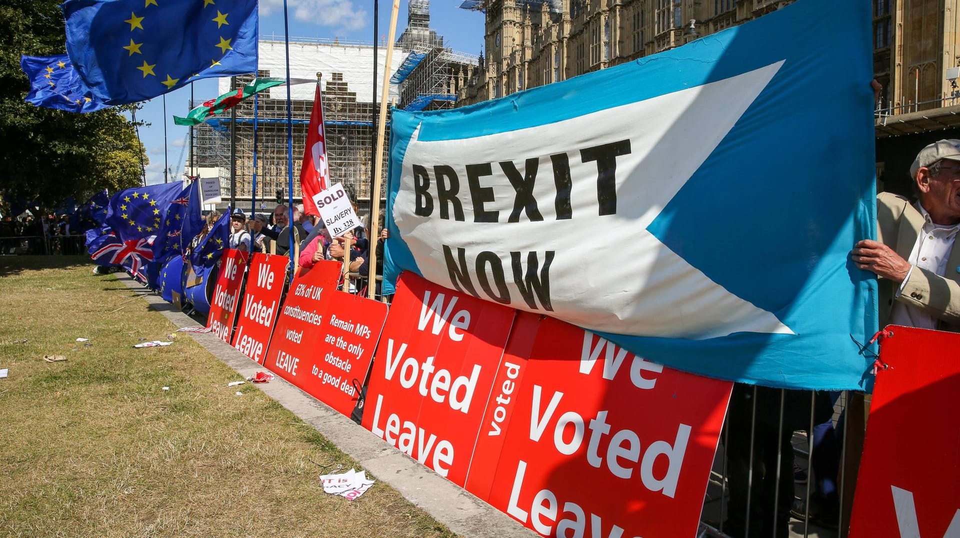 Demonstranten in London