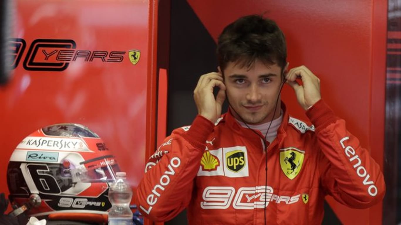 Charles Leclerc fuhr im Ferrari die Trainingsbestzeit.