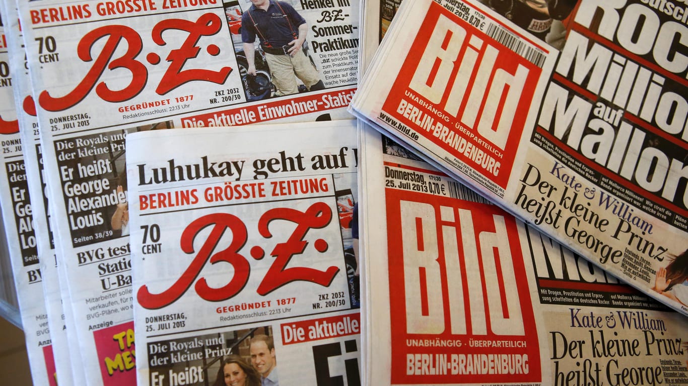 Zeitungen des Axel-Springer-Verlags: Berichten zufolge ist jede fünfte Stelle in der "Bild"-Redaktion vom Stellenabbau bedroht.