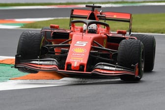 Sebastian Vettel: Der Ferrari-Pilot kam im Training auch ins Rutschen.