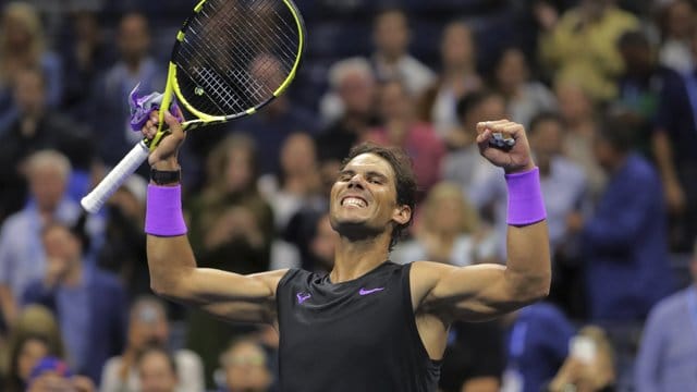Zum fünften Mal im Endspiel der US Open: Rafael Nadal.