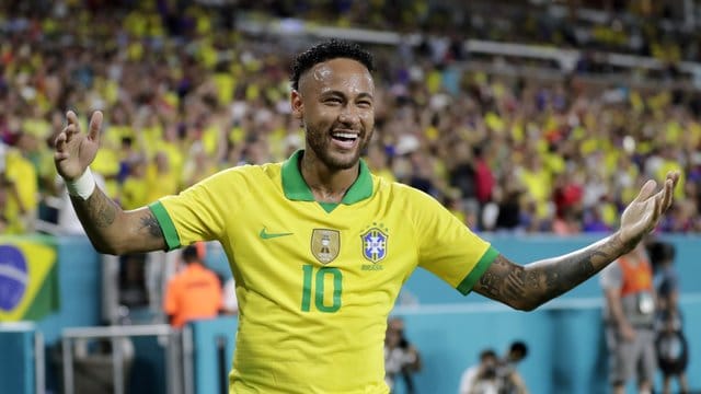 Feierte ein gelungenens Comeback in der Nationalmannschaft: Neymar.