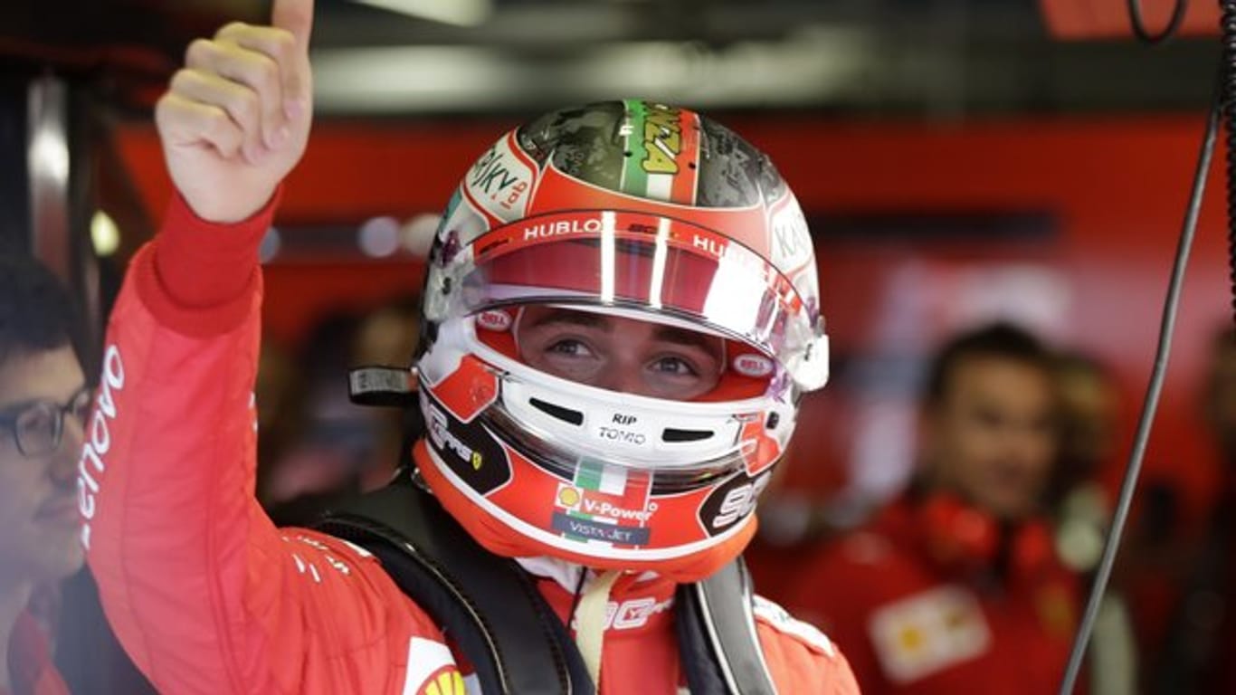 Trainingsschnellster in Monza: Ferrari-Pilot Charles Leclerc.